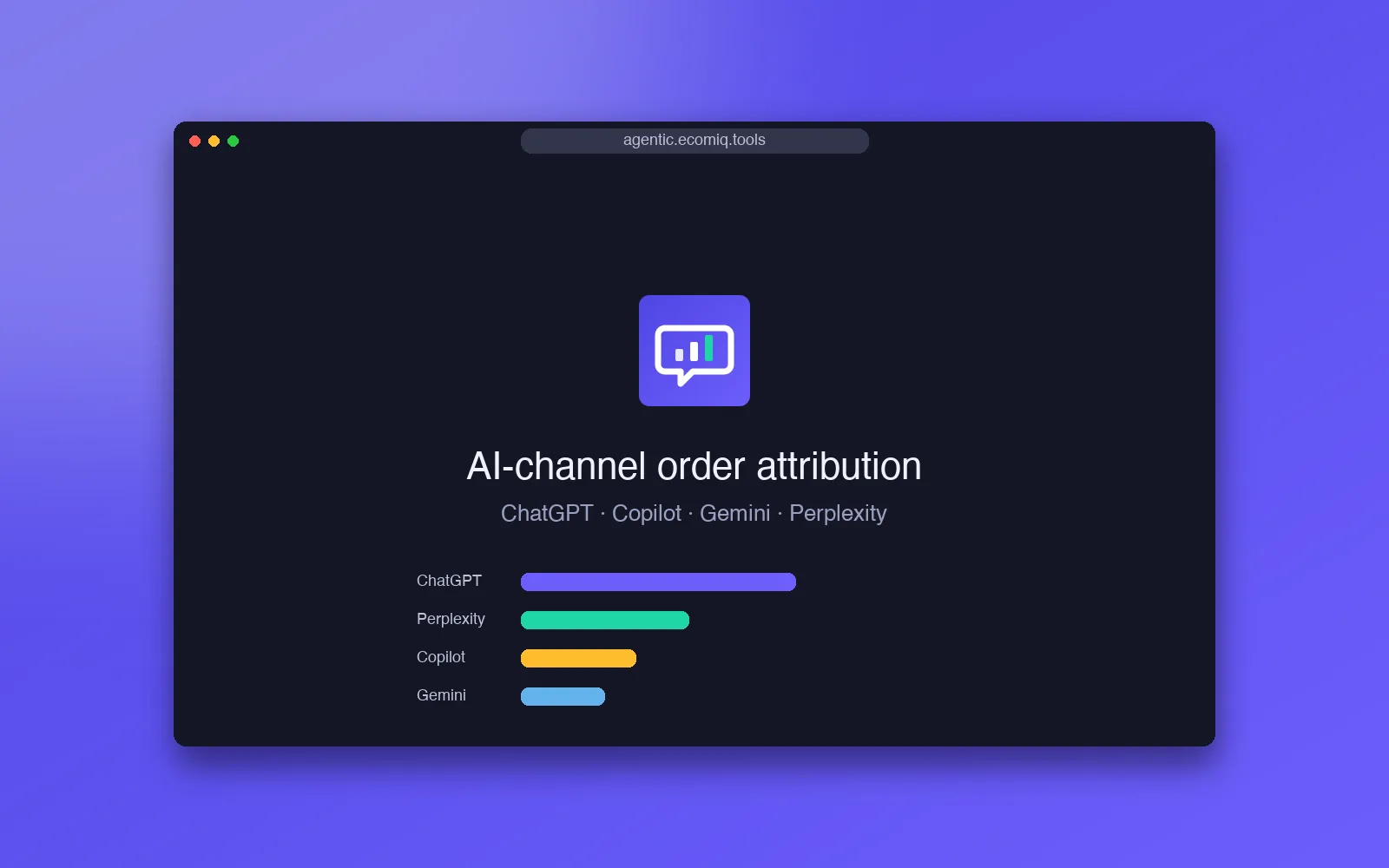 AgenticCommerceIQ — AI-channel order attribution